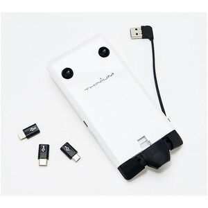 Thinium Cordless Phone Charger 3000mAh Battery iPhone Android White